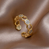 Gold Biene Panel Ring