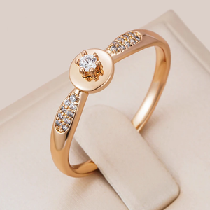 Zirkonia Ring in Gold