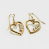 Vintage Golden Hearts Ohrringe