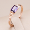 Eleganter lila Zirkonia Ring