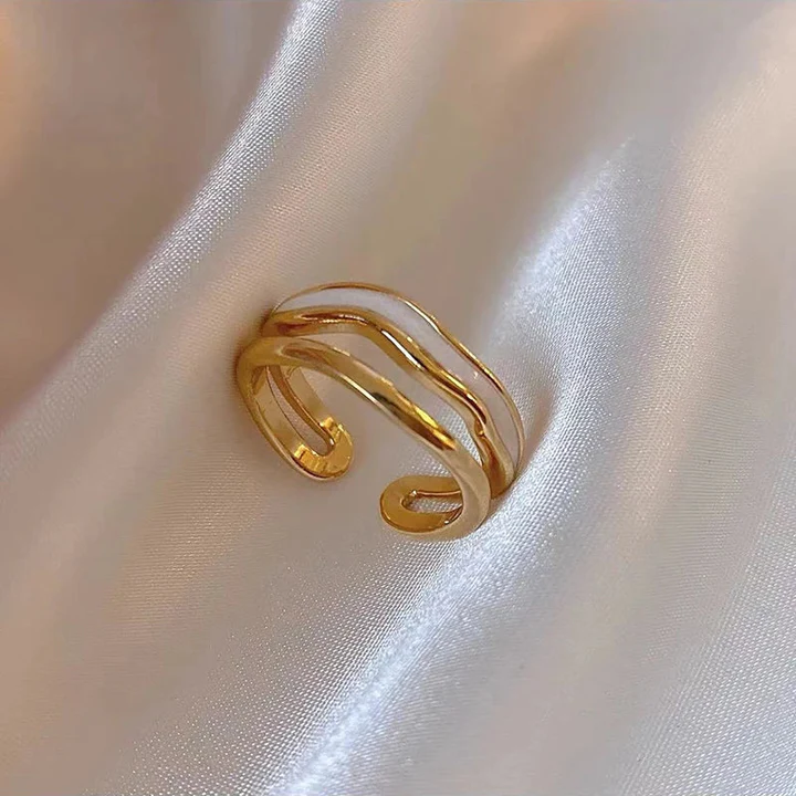 Goldener verstellbarer Vintage-Ring