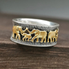 Vintage Gold Elefant Ring