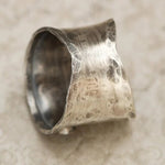 Vogel Blume Breite Band Ring