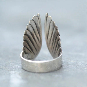 Verstellbarer Engelsring aus 925 Sterling Silber