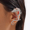 Silberne Drachen-Ohrringe