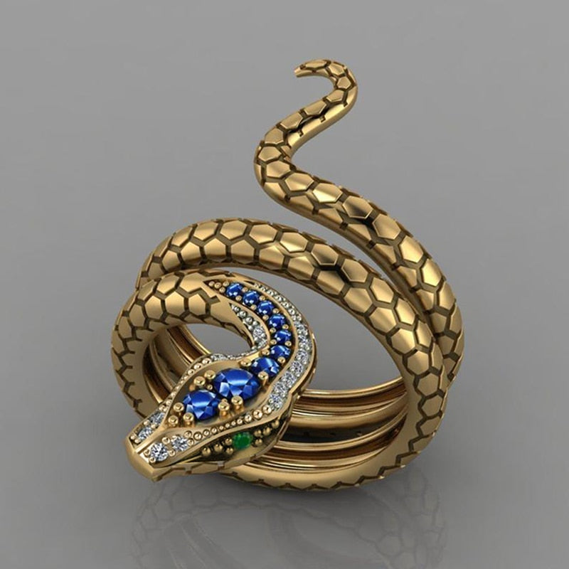 Goldener Python-Ring