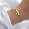 Goldenes Flugzeug-Armband