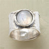Mondstein Ring in Silber