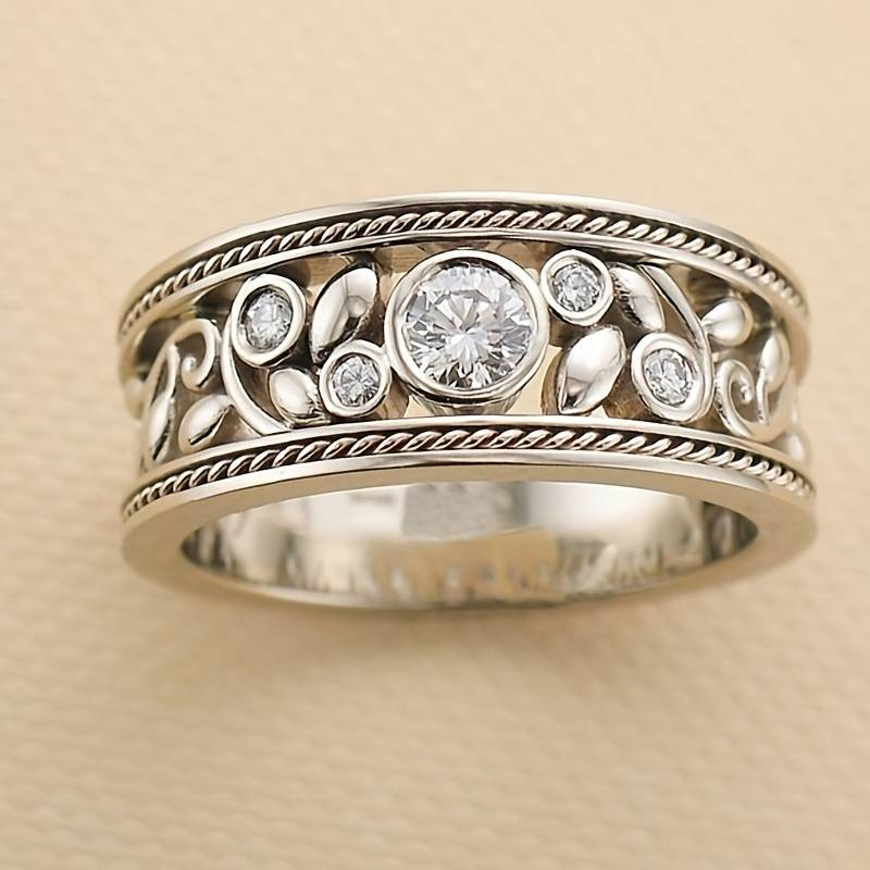 Vintage Silber & Zirkonia Ring
